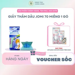 Giấy thấm dầu Jomi 70 miếng 1 gói.