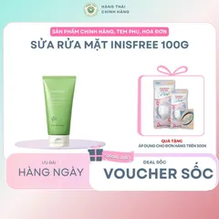 Sữa rửa mặt trà xanh Inisfre Hàn Quốc 100g