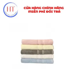 Khăn tắm cotton S'BABY 140x70cm được sản xuất hoàn toàn từ cotton, kháng khuẩn tốt, an toàn cho làn da, không bị xù lông