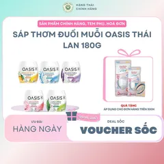 Sáp thơm đuổi muỗi Oasis Thái Lan 180g
