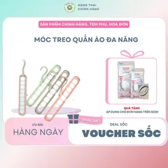 Móc treo quần áo đa năng, tiện lợi màu pastel, từ nhựa dày chắc chắn - dùng để treo đồ lót, cà vạt, thắt lưng, áo dây
