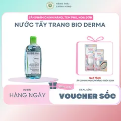 NƯỚC TẨY TRANG BIO DERMA 500ml Không Cồn Dành Cho Mọi Loại Da Loại Bỏ Bụi Bẩn Dầu Nhờn