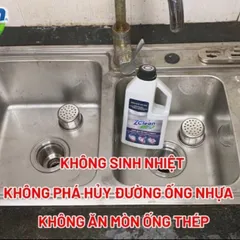 Zclean 3 in 1 1000ml tẩy lồng máy giặt, làm sáng Inox, thông cống Làm Sạch