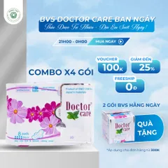 [Tặng 2 gói hàng ngày] 4 Gói Băng Vệ Sinh Doctor Care Ban Ngày – Siêu Thấm Hút, Chống Tràn, Thảo Dược Dịu Nhẹ