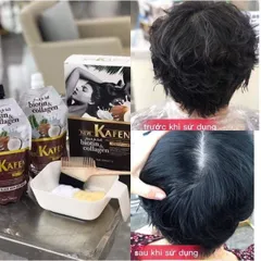 Nhuộm tóc thảo dược Kafen hộp 2 gói 500ml dùng trong salon tóc Đổi Màu Tóc Dưỡng Tóc