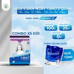 [TẶNG 2 GÓI BVS QUẦN] 5 Gói Băng vệ sinh Doctor Care Glamiss Cool Ban Ngày dài 24,5 cm siêu thấm hút 8 miếng