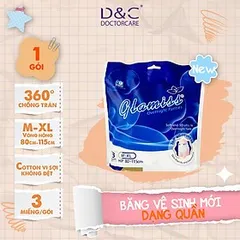 [TẶNG 2 GÓI BVS QUẦN] 5 Gói Băng vệ sinh Doctor Care Glamiss Cool Ban Ngày dài 24,5 cm siêu thấm hút 8 miếng