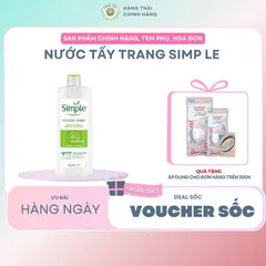 Nước tẩy trang Simp le 200ml - Làm Sạch Trang Điểm và Cấp Ẩm