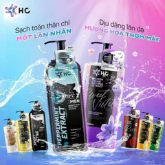 Sữa Tắm Gội 3in1 HC Thái Lan 1000ml – Làm Sạch, Dưỡng Ẩm, Hương Thơm Nam Tính