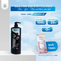 Sữa Tắm Gội 3in1 HC Thái Lan 1000ml – Làm Sạch, Dưỡng Ẩm, Hương Thơm Nam Tính