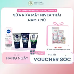 SỮA RỬA MẶT NIVEA Thái nam và nữ - Dưỡng da mặt sáng mịn, làm sạch sâu, phù hợp cho nam và nữ, sản phẩm chăm sóc da