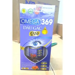 OMEGA 369 DẦU GẤC Q10 vitamin e Bổ Não, Tăng Cường Thị Lực, Giảm Nguy Cơ Mắc Bệnhh Tim Mạch viên nviên