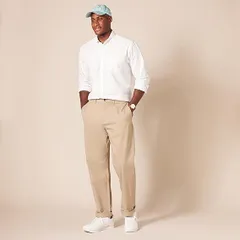 Áo sơ mi Nam Oxford dài tay Amazon Essentials - B07F22HHX8 - size S (Mỹ) - L Việt Nam (P107141)