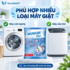 Bột Vệ Sinh Lồng Máy Giặt Dạng Gói – Hỗ Trợ Tẩy Cặn Bẩn, Mốc Gioăng Cao Su, Khử Mùi Và Làm Sạch Máy Giặt