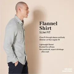 Áo sơ mi Nam vải nỉ Amazon Essentials size S Mỹ ( M Việt Nam ) B08X5DPMZN - (P107094)