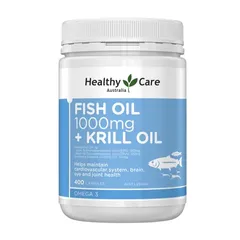 Viên Dầu Cá Healthy Care Fish Oil 1000mg + Dầu Nhuyễn Thể Krill Oil - Bổ Sung Omega 3,6,9 Hỗ Trợ Tim Mạch và Nâng Cao Trí nhớ 822471