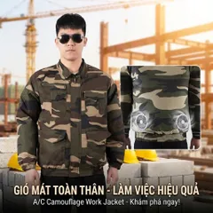 Áo điều hoà 2 lớp , gồm 1 lớp vải chống nắng - 1 lớp lưới ( không kèm Pin & quạt ) (P9133)