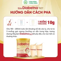 Gói Sữa Diabetna Sure 20g- Sữa hạt dành cho người tiểu đường
