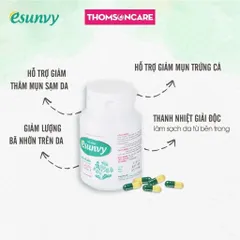 (Chính hãng) Viên uống ngừa mụn Esunvy - Giúp thanh nhiệt, giải độc, giảm mụn, sạm da, ngừa vết thâm từ thảo dược