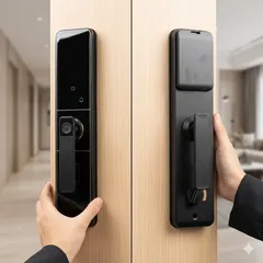 Khoá cửa thông minh, dùng vân tay - mật khẩu . Hàng nội địa Trung ( ko bao gồm ruột khoá ) (P4302)