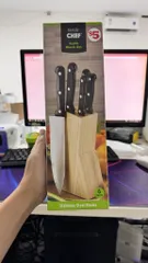 Bộ dao làm bếp 6 Món Family CHEF - kèm đế gỗ (P2944)