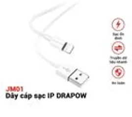 Dây cáp sạc Drapow JM01 dành cho iPhone (đóng túi) (P2934)