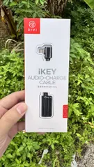 Jack chia cổng Lightning Phone ra 2 cổng Lightning hãng DIVI iKey - vừa sạc vừa nghe nhạc (P2841)