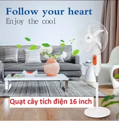 Quạt cây tích điện 16 inch chính hãng Easy Power EP-3616 (không bao gồm acquy - hộp xấu) (P591)