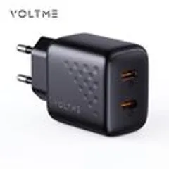 Củ sạc nhanh 20W VOLTME 2 cổng C+C (chân tròn) Revo 20 Duo Lite Charger 20W (P135749)