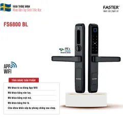 Khóa vân tay cửa nhôm Faster FS6800 BL