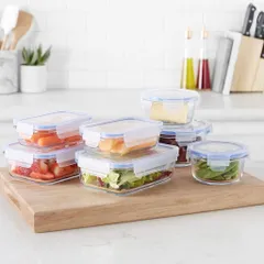 Bộ hộp thủy tinh đựng thực phẩm 7 món Amazon Basics siêu chịu nhiệt (P134501)