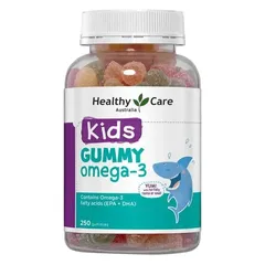 Kẹo Dẻo Omega 3 Healthy Care 250 Viên - Bổ Sung Dinh Dưỡng, Phát Triển Trí Não và Sức Khỏe Cho Trẻ Em với Hương Vị Trái Cây Ngon Miệng 822718