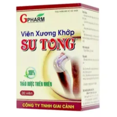 Viên Xương khớp su tong giảm thoái hóa đốt sống cổ đau lưng mỏi gối, cột sống, hếtt đau mỏi vai gáy, bồi bổ khí huyết dab