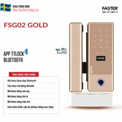Khóa thông minh cửa kính Faster FSG02 Na Uy