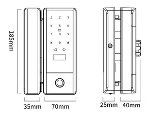 Khóa thông minh cửa kính Faster FSG02 Na Uy