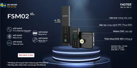 Khóa vân tay cửa cổng Faster FSM02
