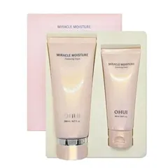 Set Sữa Rửa Mặt OHUI Miracle Moisture 200ml + 100ml - Làm Sạch Da & Dưỡng Ẩm Tối Ưu Cho Mọi Loại Da 822990