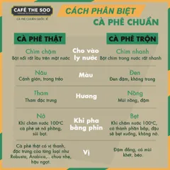 Thùng 2KG Cà phê rang mộc Robusta, nguyên chất, đậm thơm từ thương hiệu Café The Soo
