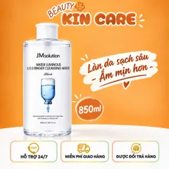 Nước Tẩy Trang Làm Sạch, Bổ Sung Độ Ẩm với 9 Loại Hyaluronic Jmsolution Cleansing Water - Hàng Chính Hãng (850ml)