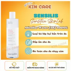 [Nhập khẩu chính hãng] Nước Tẩy Trang Sensilis 400ml Dành Cho Da Dầu Mụn Và Da Nhạy Cảm, Sạch Sâu Lành Tính