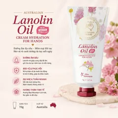 Kem Dưỡng Da Tay G&M Lanolin Oil Cream Hydration For Hands 70g - Dưỡng Ẩm Sâu, Làm Mềm Da, Thẩm Thấu Nhanh