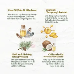Kem Dưỡng Ẩm Australian Creams Emu Oil Moisturising Cream 250g - Dưỡng Ẩm Chuyên Sâu, Làm Mềm Da, Thẩm Thấu Nhanh