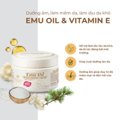 Kem Dưỡng Ẩm Australian Creams Emu Oil Moisturising Cream 250g - Dưỡng Ẩm Chuyên Sâu, Làm Mềm Da, Thẩm Thấu Nhanh