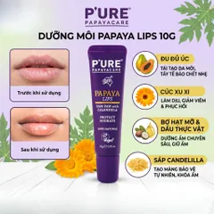 KEM MÔI TÁI TẠO VÀ LÀM MỀM MÔI CHUYÊN SÂU PURE PAPAYA CARE