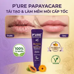 KEM MÔI TÁI TẠO VÀ LÀM MỀM MÔI CHUYÊN SÂU PURE PAPAYA CARE