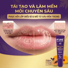KEM MÔI TÁI TẠO VÀ LÀM MỀM MÔI CHUYÊN SÂU PURE PAPAYA CARE
