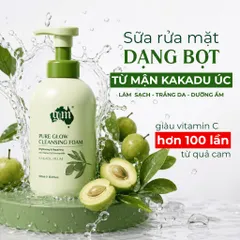 Sữa Rửa Mặt Dạng Bọt Pure Glow Cleansing Foam Kakadu Plum 500ml - Làm Sạch Dịu Nhẹ, Dưỡng Ẩm & Sáng Da