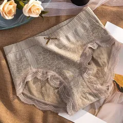Set 10 quần lót nữ cotton mịn hoàng hậu, hoạ tiết thổ cẩm viền ren mềm, nơ nổi đính dễ thương