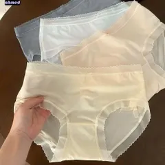 Set 5 quần lót nữ lụa tàng hình nơ xinh xắn, co dãn, thấm hút mồ hồi, đáy điều hoà khử mùi, co giãn, kháng khuẩn