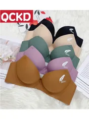 Combo 3 Áo Ngực Lót Su Nguyên Khối Liền Mạch Hoạ Tiết Lá Liễu Chống Trơn Trượt, Không Viền, Đệm 3P Không Gọng -A01 Áo Lá